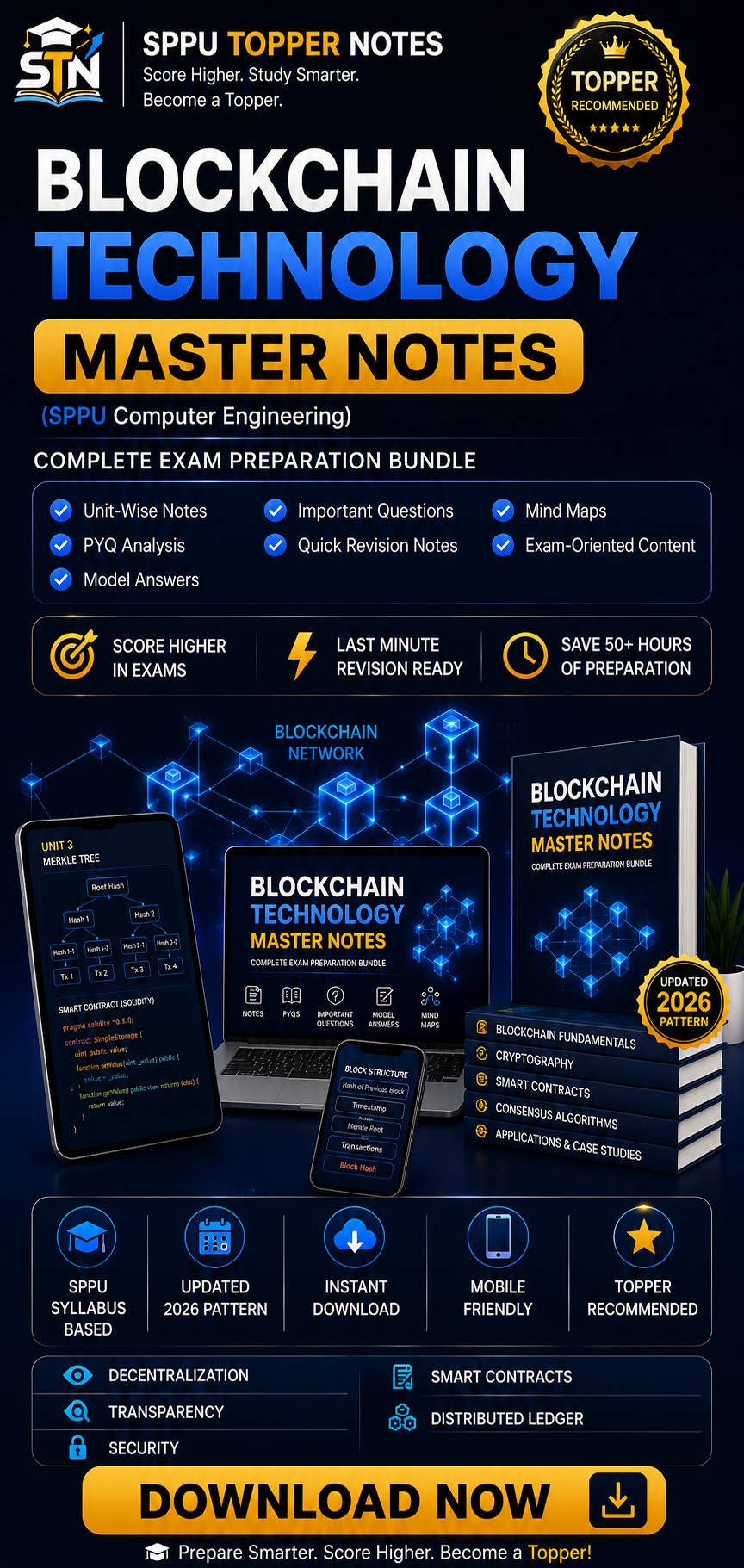 BLOCKCHAIN TECHNOLOGY MASTER NOTES UNIT 1 & UNIT 2