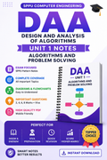 DAA Unit I – Algorithms and Problem Solving